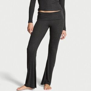 Victoria’s Secret Foldover Ribbed Modal Flare Lounge Pants